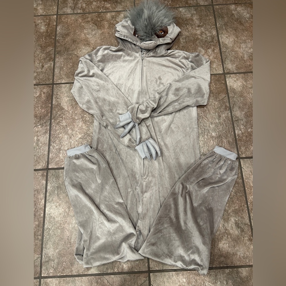 Gray sloth outfit